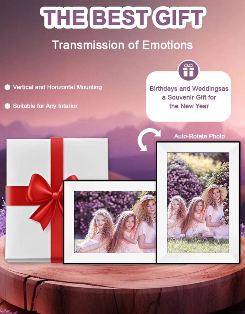 Uhale Digital Picture Frame 10.1 Inch 32GB Smart WiFi Smart digital photo frame with 1280x800 IPS HD Touch Screen - Image 3