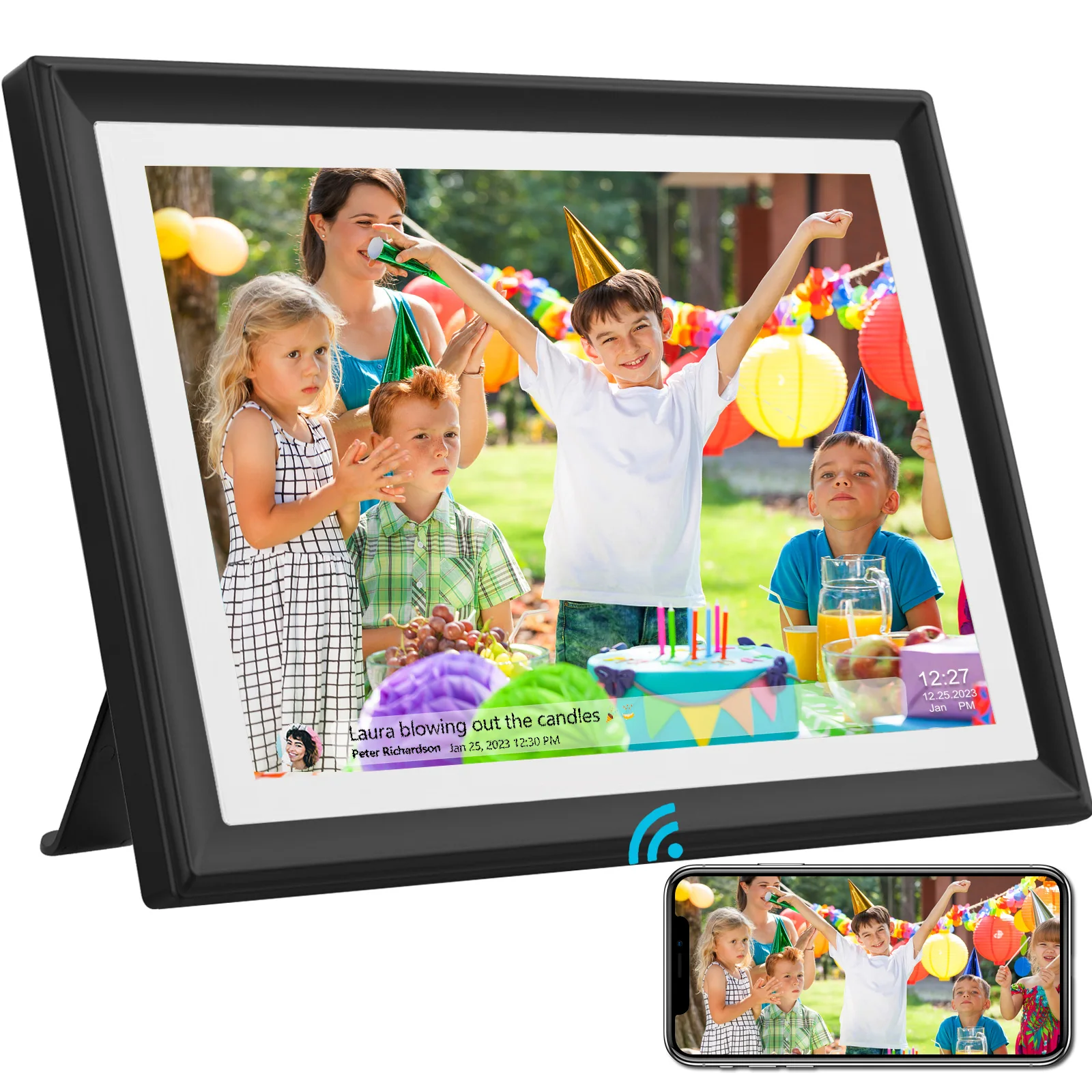 32GB SSA 10.1 Inch Smart WiFi Digital Photo Frame 1280x800 IPS LCD Touch Screen,Best Christmas gift for friends and family